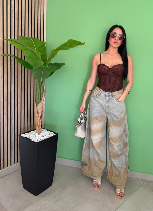 Jeans Ballon Gold