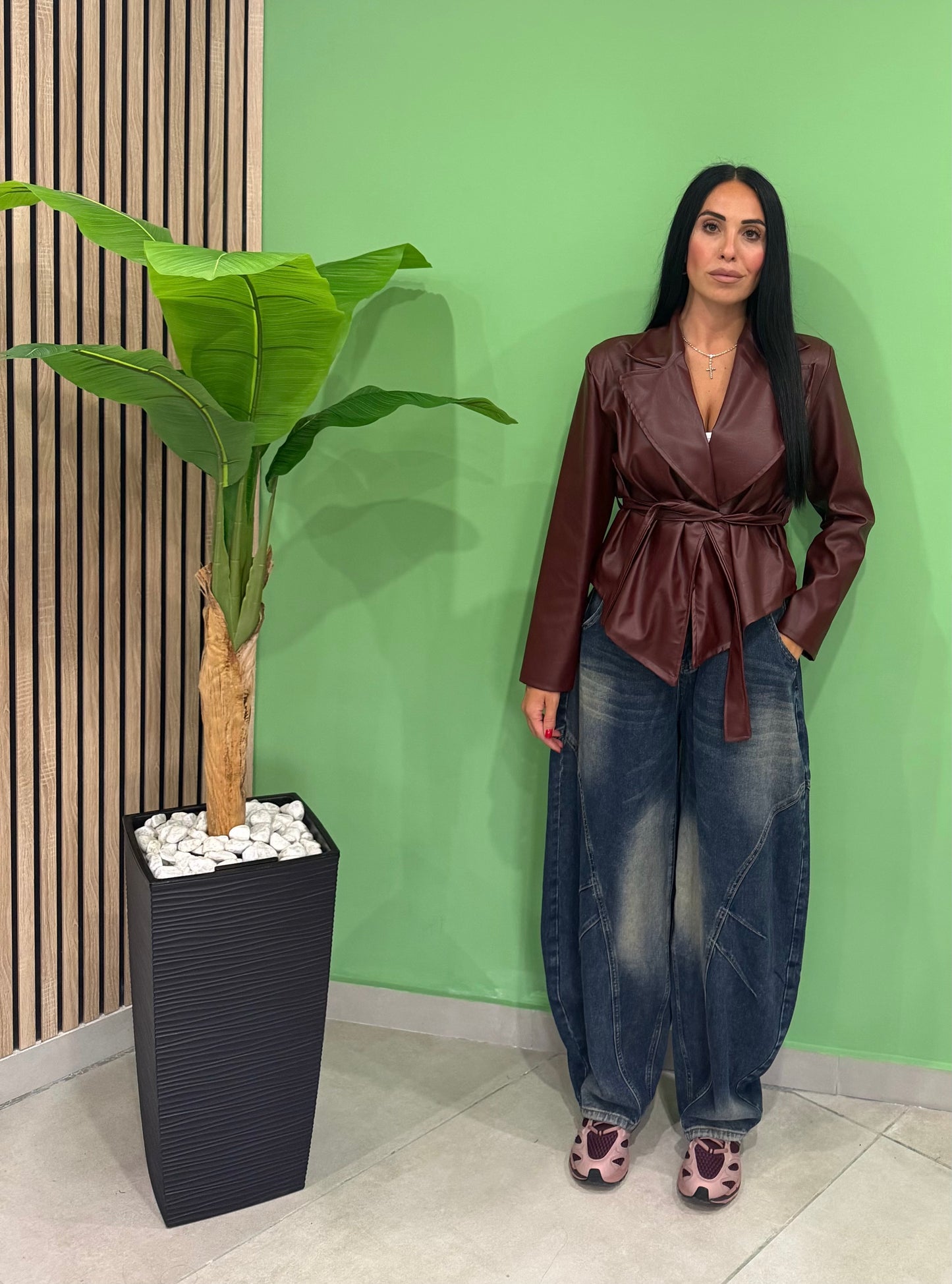 Blazer ecopelle