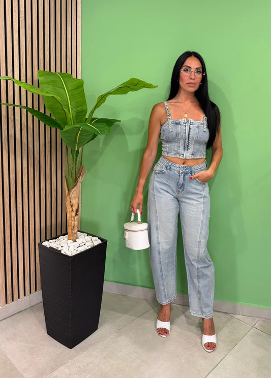 Coordinato Denim Glitter